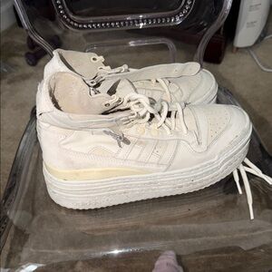 Adidas Women's Off-White Platform Sneakers